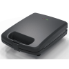 4 Slice Waffle Maker, Removable Plates, Black Matte, Model MS8400778514-1
