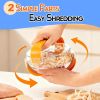 Chicken Shredder - Chicken Breast Shredder Tool Twist, Clear Meat Grinders Shredder Tool Twist for Pork Beef Chicken - BPA Free