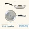 Brilliance 10 Inch Stainless Steel Frying Pan, Induction Compatible, Metal Utensil and Dishwasher Safe, Stainless Steel